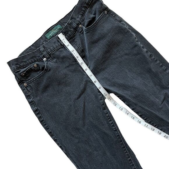 YOUTH RALPH LAUREN Black Classic Straight Casual Denim Jean 8 - Picture 6 of 11